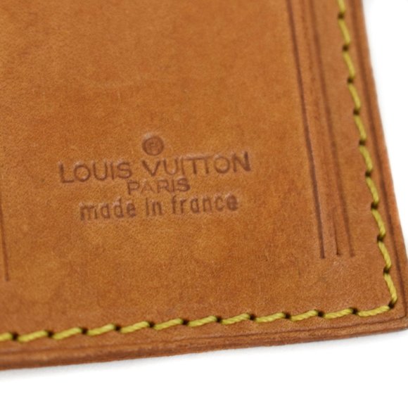 LOUIS VUITTON: Tan, Vachetta Leather & Logo, Luggage Tag & Keepall Set (sg) - Picture 2 of 5